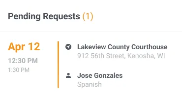 Pending offers dashboard widget