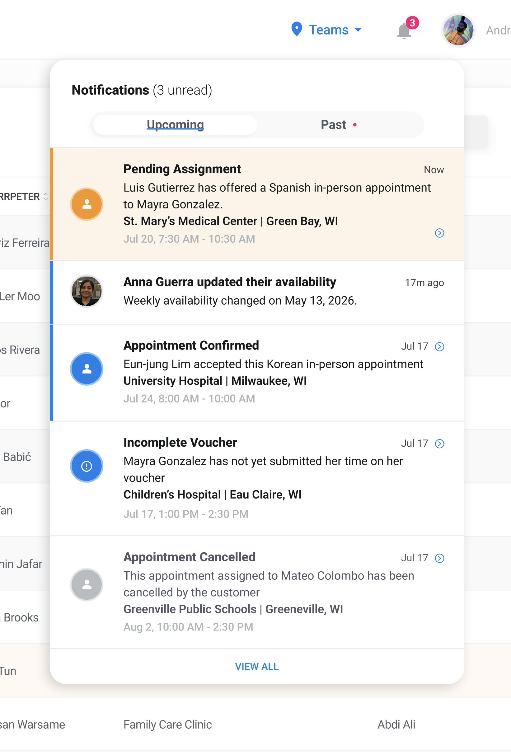 Web notifications