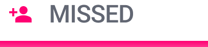 Missed status badge
