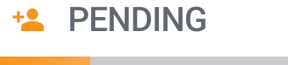 Pending status badge