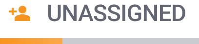 Unassigned status badge